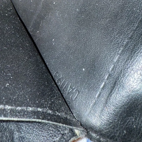 Authentic Louis Vuitton long leather wallet damier black - Picture 8 of 11